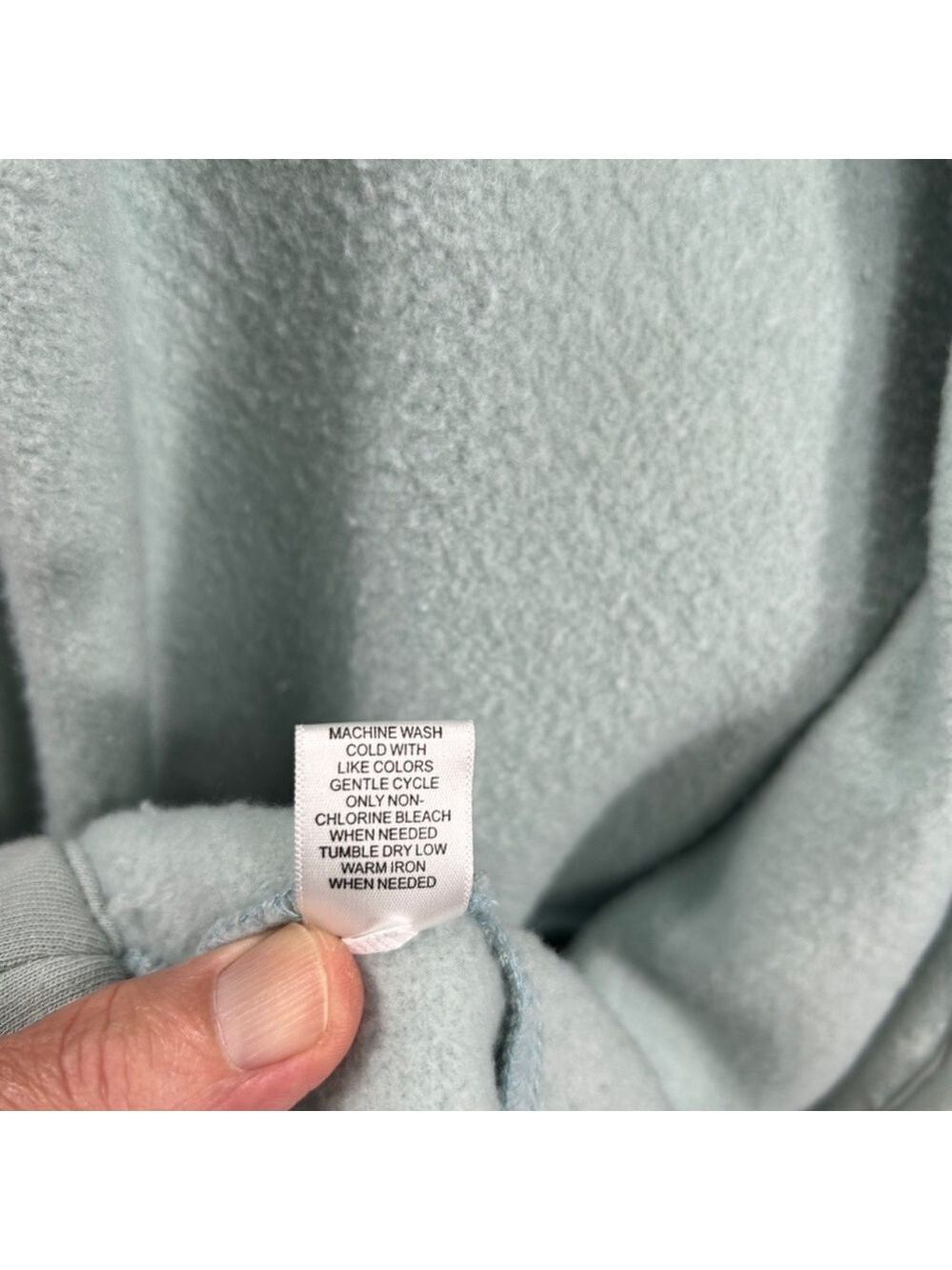 Merona Vintage Pale Blue Car Coat Size L - Picture 9 of 9